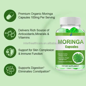 Ausreson Marque privée Extrait de feuille de Moringa certifié halal/casher Compléments alimentaires Capsules de gel aux herbes pour usage adulte - Product Image 2