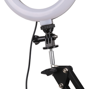 Simock Luce ad Anello per Selfie da 6 Pollici con Supporto Estensibile, 2 Supporti per Telefono, Illuminazione LED con Luminosità Regolabile per YouTube, Live e <span class=keywords><strong>Fotografia</strong></span> - Product Image 3