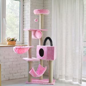 Albero gatto arrampicata gatto di casa giocattolo amaca per graffiato <span class=keywords><strong>Cat</strong></span> scratcher torre condominio - Product Image 6