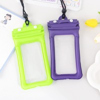 Sac étanche pliable pour téléphone avec cordon, idéal pour la natation, vente en gros, commande en gros, pour cadeau promotionnel