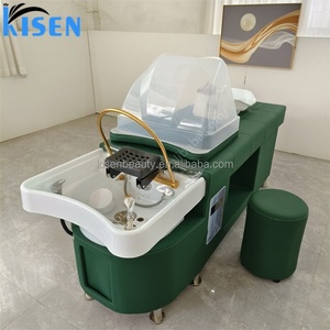 Kisen Luxury Modern Shampoo <b>Bed</b> Hair Salon Washing Chair Shampoo Unit Chair Fast Delivery - Product Image 3