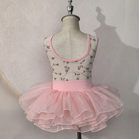Justaucorps de ballet pour filles en nylon et élasthanne, maille florale brodée, couleurs personnalisées