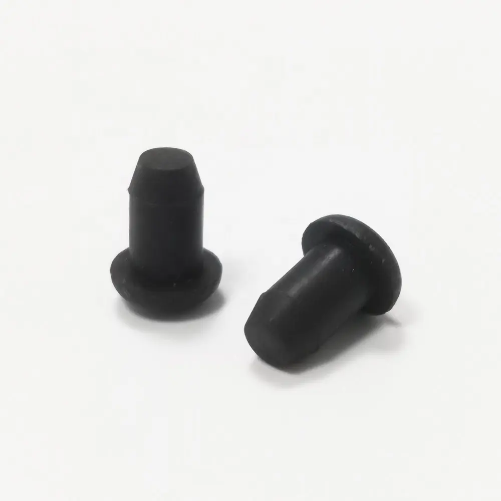 5mm hole Waterproof T type silicone plug high temperature rubber plug black silicone stopper