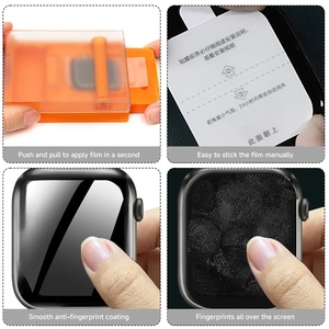 Protector de Pantalla de Tercera Generación Fácil de Instalar para <span class=keywords><strong>Apple</strong></span> <span class=keywords><strong>Watch</strong></span> Series 7 6 5 45mm <span class=keywords><strong>SE</strong></span> 44 con Kit de Instalación Fácil - Product Image 5
