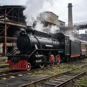 Parcs d'attractions avec locomotives à vapeur rétro, jauge de voie personnalisée et ajustement personnalisé des paramètres - Product Image 1