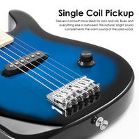 HUASHENG High Gloss 30 Inch Electric Guitar Musical Instrument OEM ODM Electric Guitar for Kids