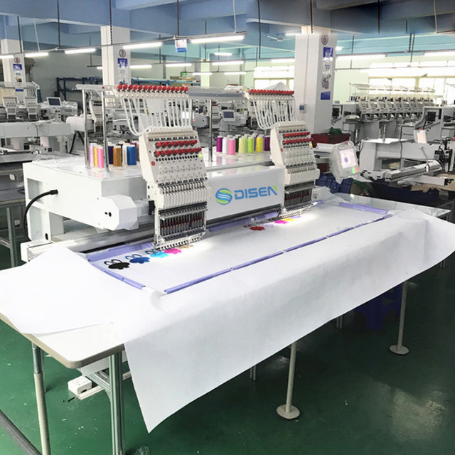 New Double-headed Computer Embroidery Machine Small Automatic Commercial Embroidery Machine Hat Embroidery Machine Garment Flat