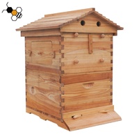 Ruche en Bois Chinoise à Flux Automatique 2, Boîte à Miel d'Abeilles Automatique à Écoulement Libre pour Abeilles à Miel