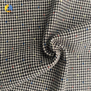 Factory Woven Comfortable Cotton- Stretch Check <strong>Tweed</strong> Houndstooth Fabric Yarn-Dyed for Boys' Business Clothing <strong>Scarf</strong> and Coats - Product Image 3