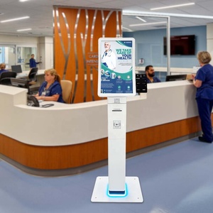 Improve Efficiency 23.6 Inch Public Hall Broadcast Number <b>Speaker</b> Self Service Queuing and Payment Kiosk for Bank - Product Image 1