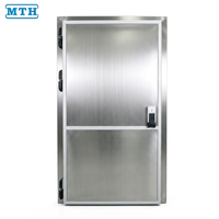 Porte à charnière MTH à 90 degrés, en aluminium, isolée en PU, avec serrure d'évacuation d'urgence pour chambre froide et congélateur