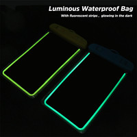 Étui universel de téléphone portable étanche et lumineux sous l'eau pour iPhone 16 15 14 13 12 11 Pro Max plus mini pochette