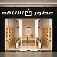 Conception de magasin de parfums de luxe, comptoirs de parfums personnalisés, vitrines en verre éclairées par LED, écologiques, de haute qualité, durables