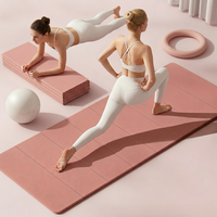 Tragbare Umweltfreundliche Wasserdichte Faltbare 8mm/12mm Rutschfeste Yogamatte mit Trageriemen - Markenprodukt Faltbare Reise-Yogamatte