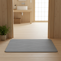 39*60cm Stein-Badematte Superabsorbierend Umweltfreundliche Kieselgur-Geschirrtrockenmatte Schnelltrocknende Badezimmermatte