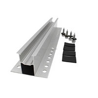 Système d'installation de rail coulissant en métal photovoltaïque solaire réglable en aluminium pour toiture et abri de voiture