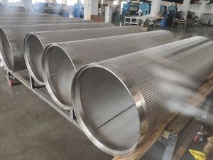 Customized Stainless Steel Wedge <strong>Screen</strong> V-shaped <strong>Wire</strong> <strong>Wrapped</strong> Tube Trapezoidal <strong>Wire</strong> Sieve Tube Self-cleaning Filter Johnson Mesh - Product Image 6