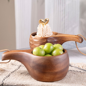 <span class=keywords><strong>Walnut</strong></span> & Acacia gỗ cup Set Creative Scandinavian Thiết kế rắn chống bỏng trà & cà phê/Sữ<span class=keywords><strong>a</strong></span> ly - Product Image 3