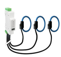 Compteur d'énergie multi-circuits ME132F 3P4W à bobine de Rogowski 6000A RS485 Modbus RTU, analyseur de puissance sur rail DIN