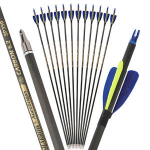 Arco da tiro con arco e <span class=keywords><strong>freccia</strong></span> con 2 "<span class=keywords><strong>cuore</strong></span> piuma d'anatra 32" 300-600 <span class=keywords><strong>freccia</strong></span> di carbonio puro con punta di <span class=keywords><strong>freccia</strong></span> rimovibile a grana 100 - Product Image 3