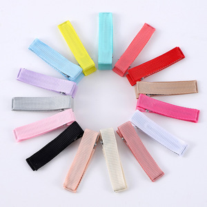 Pinza de Pelo Tipo Pico de Pato de 5 cm, Totalmente Cubierta de Tela, con Cinta Acanalada, Accesorio para el Cabello para Mujer, Uso Diario, Diseño Cuadrado Colorido - Product Image 2