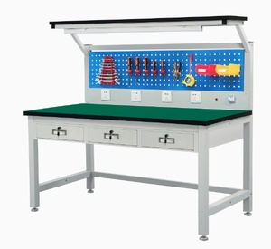 Hot bán có thể điều chỉnh chống tĩnh sửa chữa máy tính bàn làm việc với đôi lớp ngăn kéo và ổ cắm hội thảo sử dụng - Product Image 6