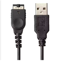 Chargeur USB noir câble de Charge cordon d'alimentation pour GBA SP Game Boy Advance SP DS NDS