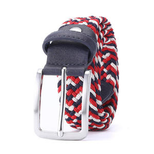 Универсальный эластичный ремень с полосатым дизайном из холста и хлопка, ширина 3,3-3,4 см, длина 95-160 см - Product Image 3