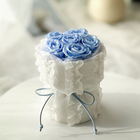 PS-004 2025 éternel Mini Rose conservé bouquet de fleurs parfumé vent fleur cadeau pour petite amie mère