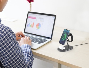 Soporte magnético inalámbrico 3 en 1 para iPhone 12, iPhone 13 y apple watch, airpods, certificado MFM y <span class=keywords><strong>MFI</strong></span> - Product Image 5