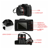 Caméra XJ06 1080P HD 16 millions de pixels Capteur CMOS Caméra bon marché Designer de bureau MP4 pour Vlog