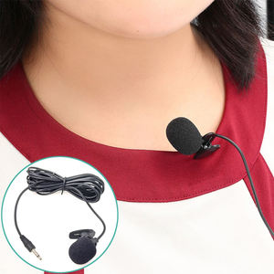 ZJ002MR micrófono con cable 3,5mm Mono enchufe recto Lavalier para parasol de <span class=keywords><strong>coche</strong></span> intérprete inalámbrico guía turística megáfono - Product Image 4