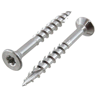 Tornillos de cubierta de acero inoxidable, cabeza hexagonal torx compuesta wpc 304 316