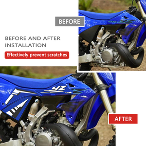 Autocollant de réservoir de carburant antidérapant décoratif en forme d'arête de poisson personnalisable 30 cm pour <span class=keywords><strong>moto</strong></span> <span class=keywords><strong>Yamaha</strong></span> YZ250F YZ125X YZ250X 2024 – Garantie 1 an - Product Image 4