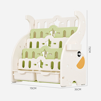 Dessin animé éléphant étagères jouets organisateur stockage enfants salon meubles modèles étagères