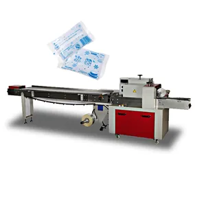 Ijs Blok Maken Machine Met Verpakking Apparatuur. Tas Droog Ijs Blokken Ice Cube Verpakking Verpakking Machine