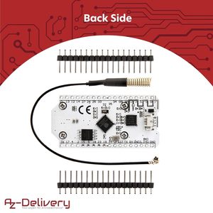 AZDelivery NodeMCU <span class=keywords><strong>ESP32</strong></span> <span class=keywords><strong>Heltec</strong></span> <span class=keywords><strong>LoRa</strong></span> avec écran OLED 868Mhz et bloc-notes électronique inclus - Product Image 3