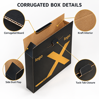 Boîte d'expédition protectrice pour ordinateurs avec marquage à chaud pour les marques d'ordinateurs portables, les distributeurs d'électronique et les fournisseurs de matériel informatique
