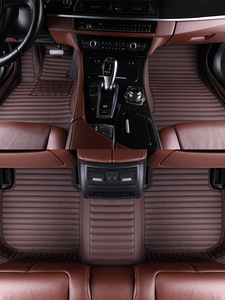 Revêtement de sol antidérapant de qualité supérieure pour voiture, élégant, imperméable, en cuir PU 5D, ensemble complet de tapis de sol pour VW/<span class=keywords><strong>Nissan</strong></span> - Product Image 2