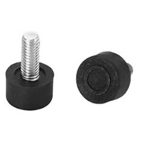Pied de réglage réglable en hauteur en plastique noir, anti-humidité, à vis filetée, pour table, chaise, tabouret, présentoir, mobilier