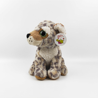 Jouets classiques en peluche pour animaux de la forêt Poupées en peluche tigre lion léopard