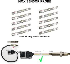 Sensor oksigen Nitrogen Sensor NOX mobil Sensor 5WK9 6614J, kompatibel untuk Citroen (warna: Color)