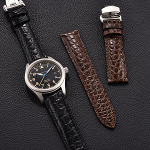 JUELONG correa de reloj de cuero de cocodrilo genuino 18mm 19mm 20mm 21mm 22mm 24mm correa de reloj de cuero en relieve de cocodrilo - Product Image 3