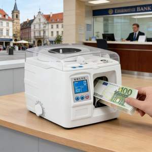 Procesador de Efectivo Bancario de Alta Eficiencia RUIFA, con Empaquetado Automático Inteligente, Pantalla LCD de <span class=keywords><strong>Estado</strong></span>, Accionamiento Mecánico, 220V, Alta Seguridad, Portátil - Product Image 6