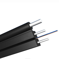 Câble de descente fibre optique monomode FTTH pour intérieur, 1, 2 ou 4 fibres, prix compétitif sur tambour en contreplaqué, fabricant OEM