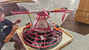 Nueva máquina de paleta eléctrica de acabado de helicóptero de hormigón de 1000mm resistente al desgaste de alta velocidad - Product Image 6