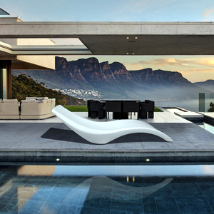 Tinh tế bãi biển biệt thự khu nghỉ mát Hiện Đại Trắng <span class=keywords><strong>S</strong></span> hình Sun <span class=keywords><strong>Lounger</strong></span> hồ bơi Chaise ghế thương mại Sun loungers Nhà cung cấp - Product Image 2