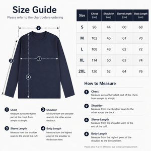 T-Shirt a Maniche Lunghe in Cotone 100% Pesante 230gsm, Logo Personalizzato, Blu Navy, Oversize, per Uomo e Donna, Vendita all'Ingrosso - Product Image 4