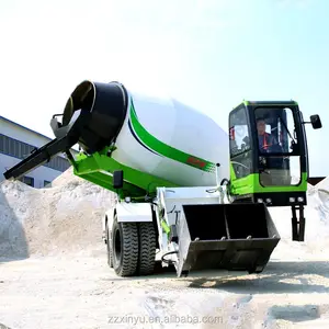 High Efficiency Self Loading Mixer Truck 1.2 M3 4X4 Diesel Self Loading Concrete Mixer Truck Used In Cement Mixing