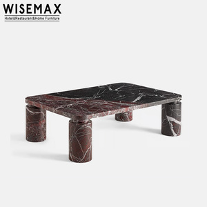 MUEBLES WISEMAX Mesa de Centro de Lujo para Sala de Estar, Estilo Moderno, Mesa de Café de Mármol Natural para Hotel, Villa, Cafetería, Hogar - Product Image 3
